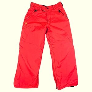 Volcom Transition Snowboard Ski Pants Youth XL‎ Red Snow Insulated Winter